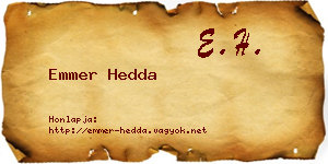 Emmer Hedda névjegykártya